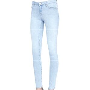 Joie Women's Sz 25 Sky Blue Mid Rise Skinny Jeans